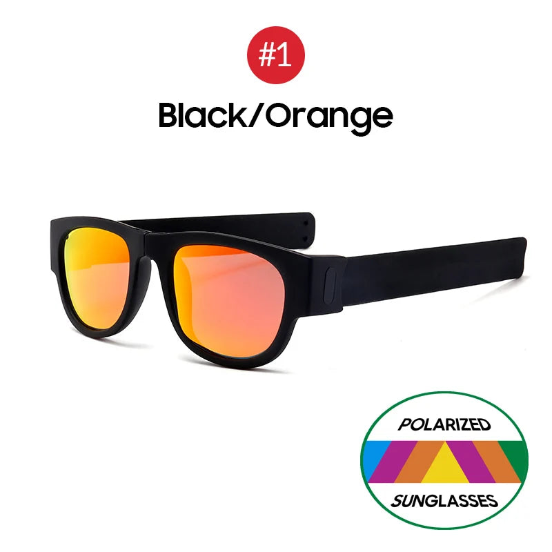Men's Polarized Folding Sunglasses with Novelty Mirror